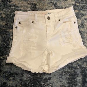 Vintage Havana sz12 girls white cutoff shorts